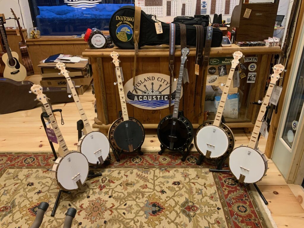 Deering Banjos at Island City Acoustics