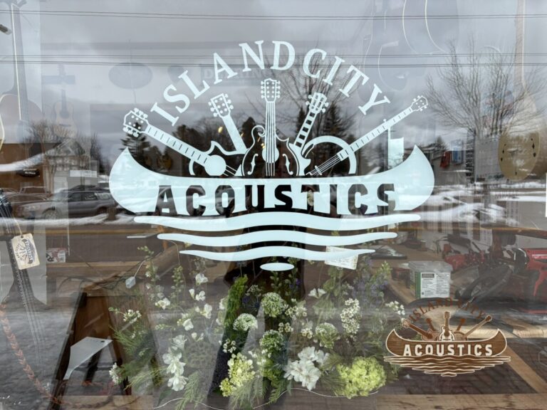 Island City Acoustics Front Window