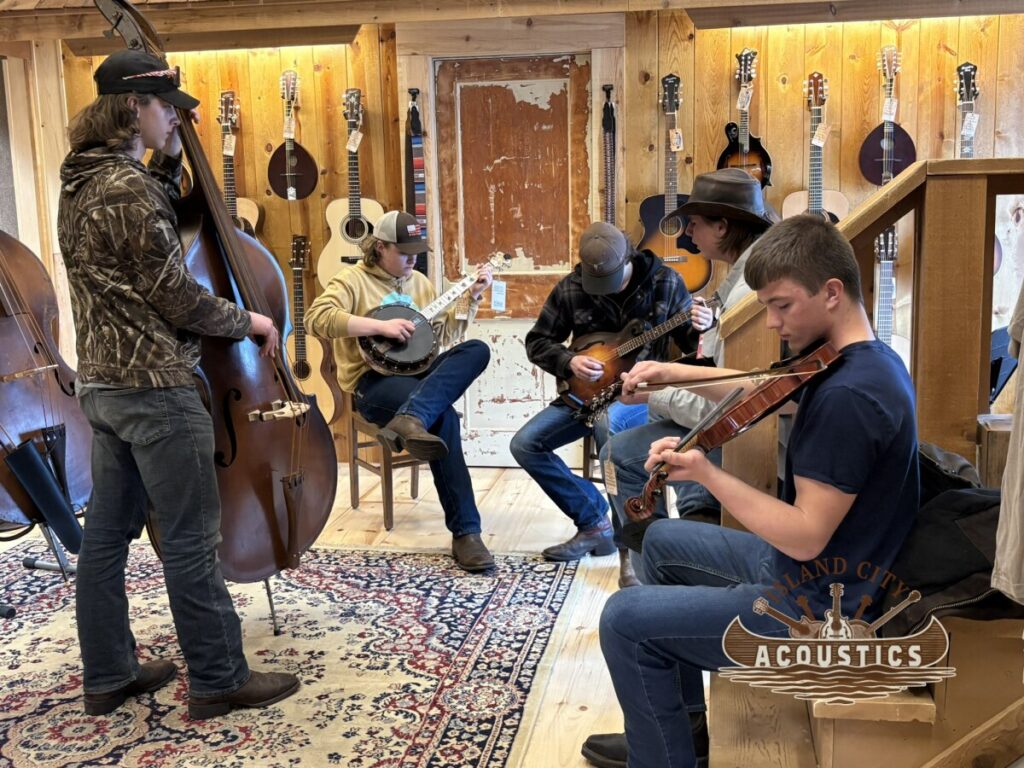 Out of the Mire playing at Island City Acoustics