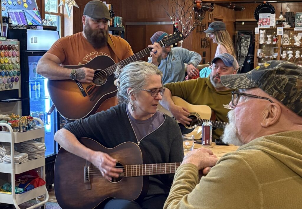 Sylvia and Frank at Sunday Artcoustics at Earth Goods